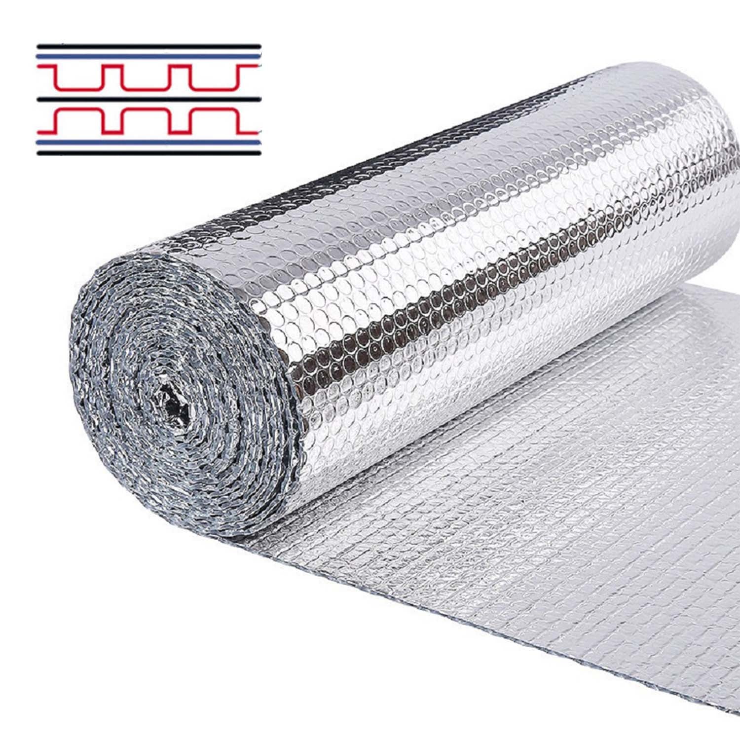Double Layer Bubble Aluminum Foil Reflective Insulation