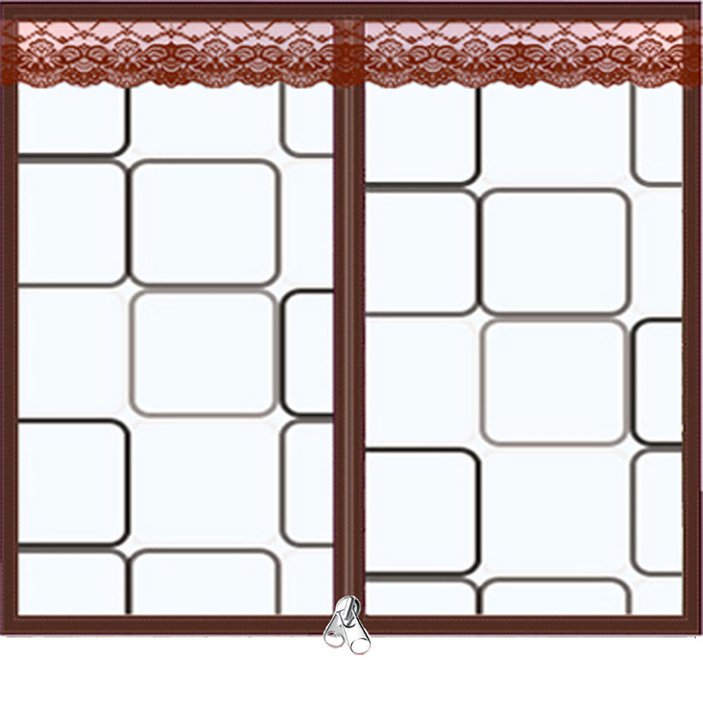 47 in. x 59 in.  Indoor Window Insulation Kit White Bubble Film with Zipper for Winter Keep Cold Out