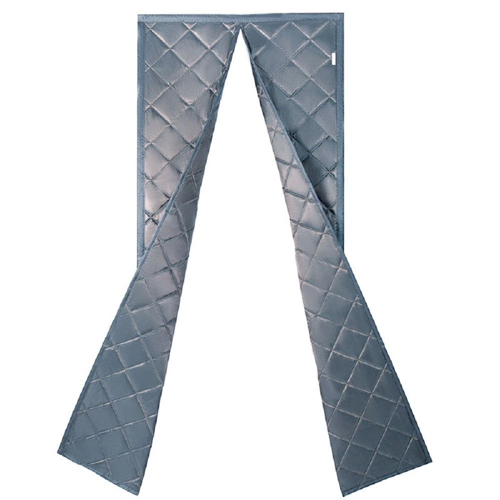 Gray Plastic Thermal Insulated Door Curtain Magnetic Screen Door Noise Reduction Waterproof