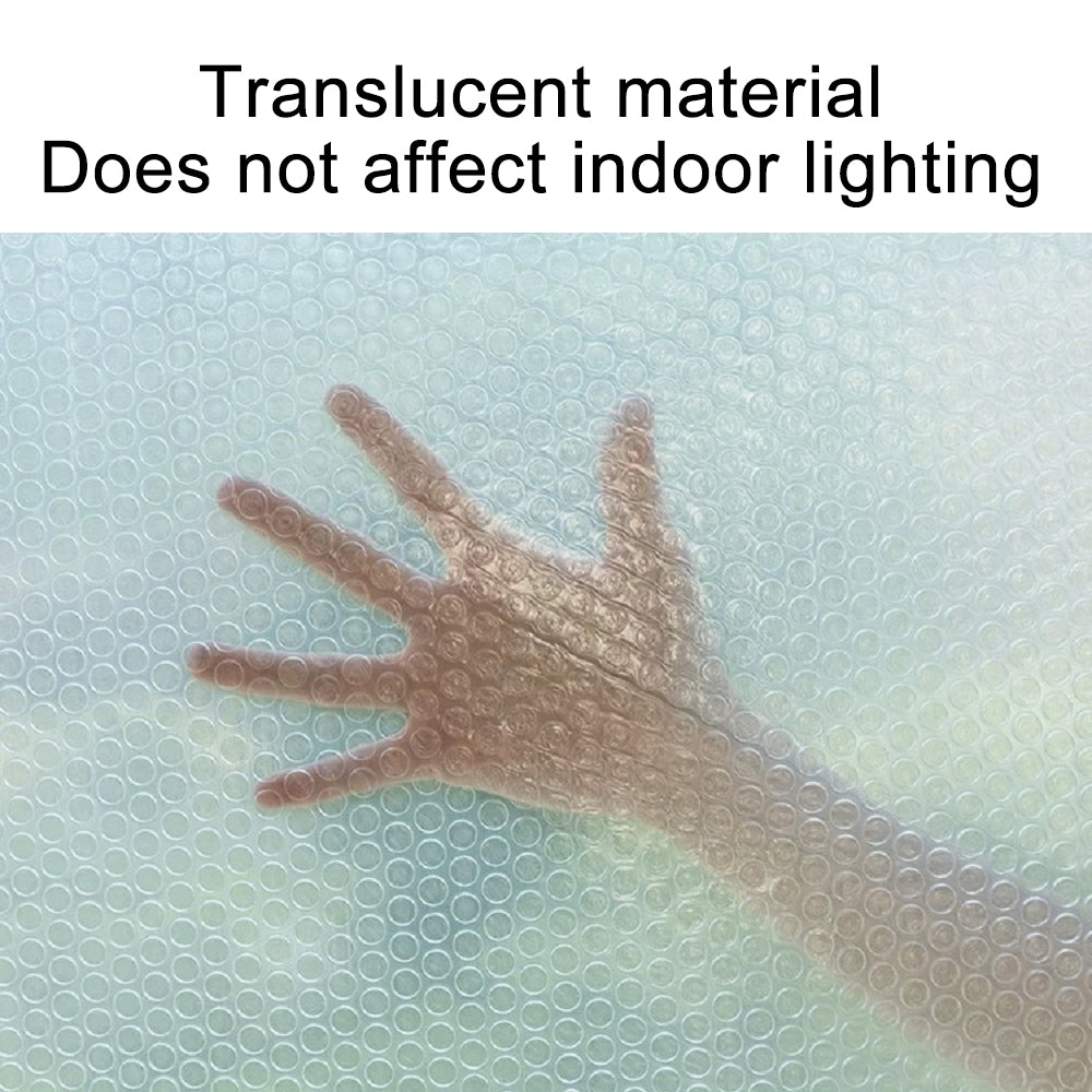 47 in. x 59 in.  Indoor Window Insulation Kit White Bubble Film with Zipper for Winter Keep Cold Out