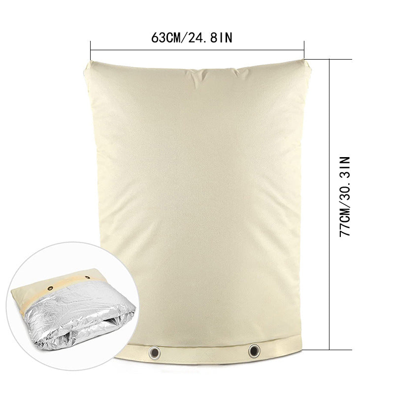White Outdoor Freeze Protection Insulated Cover Faucet Cover Pipe Cover Water Pipe Frost Cover