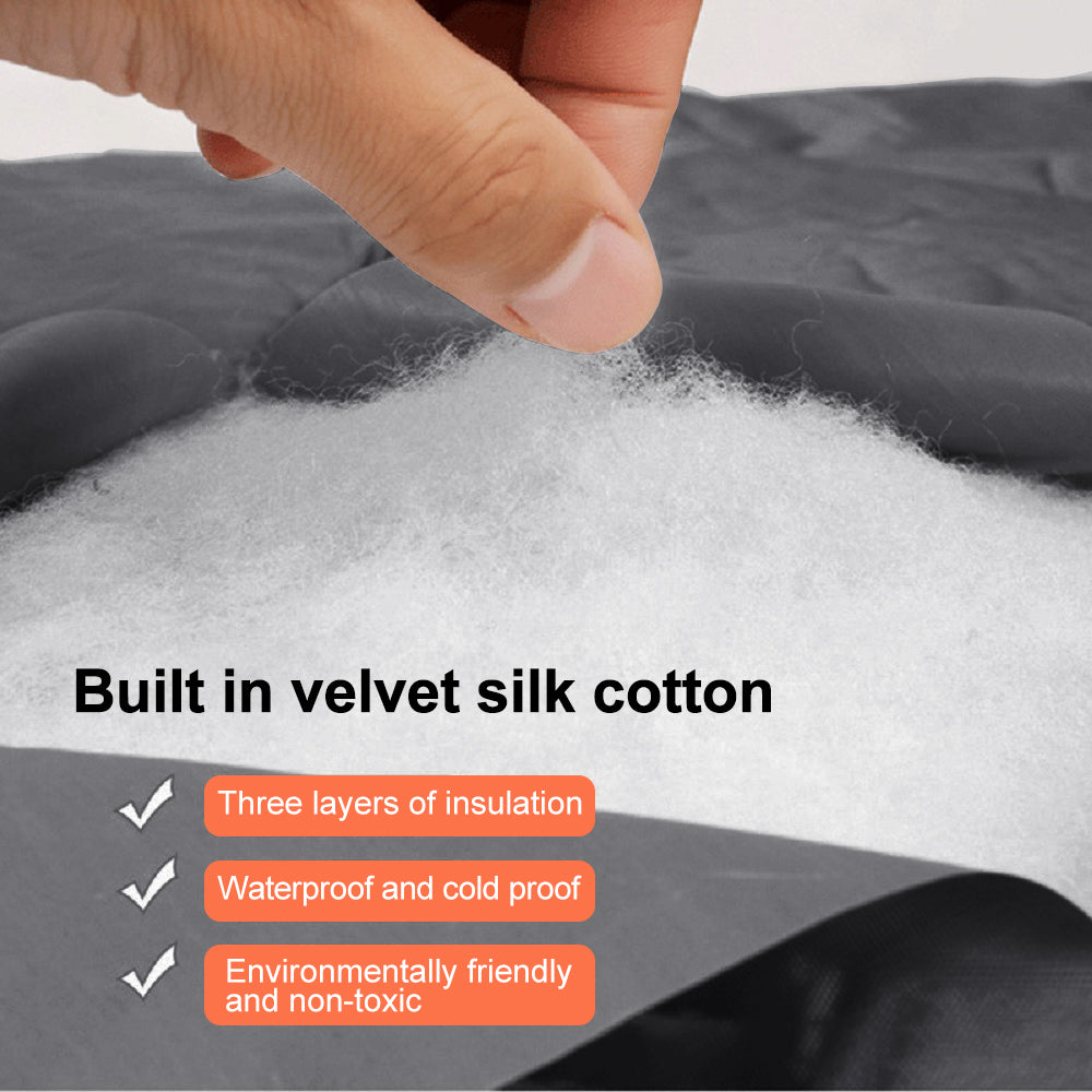 35.5 in. x 83 in. Black Plastic Thermal Insulated Door Curtain Magnetic Screen Door Noise Reduction Waterproof