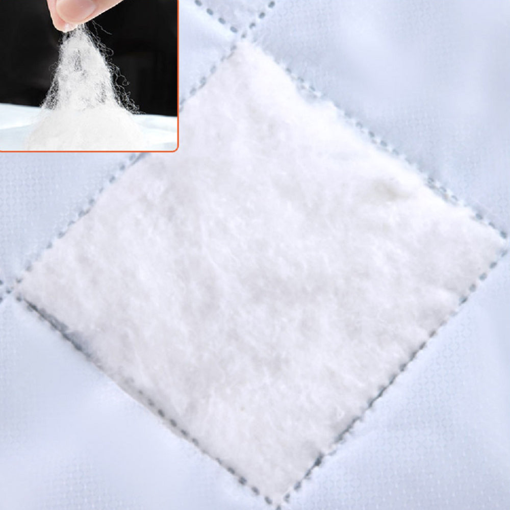 31.5 in. x 79 in.  Plastic Thermal Insulated Door Curtain Magnetic Screen Door Noise Reduction Waterproof