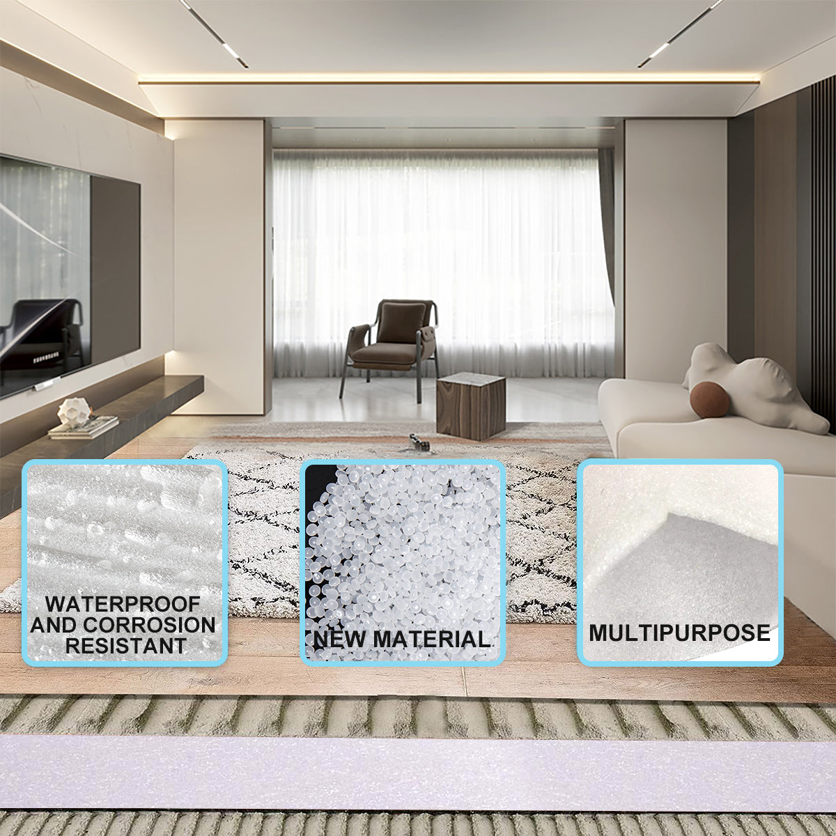 79 mil  2mm  EPE Pearl Cotton Film Underlayment for Tile