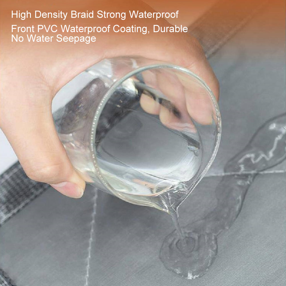 35.5 in. x 83 in. Gray Plastic Thermal Insulated Door Curtain Magnetic Screen Door Waterproof Full Magnetic Stripe