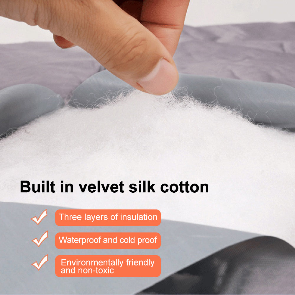 Gray Plastic Thermal Insulated Door Curtain Magnetic Screen Door Noise Reduction Waterproof