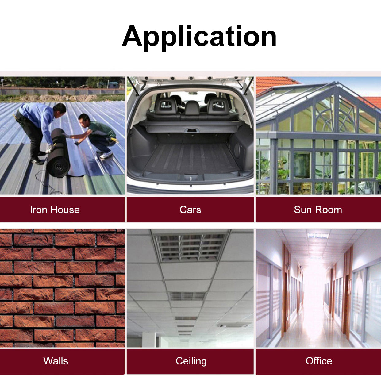 Self-Adhensive Aluminum Foil Reflective Insulation Foam Radiant Barrier