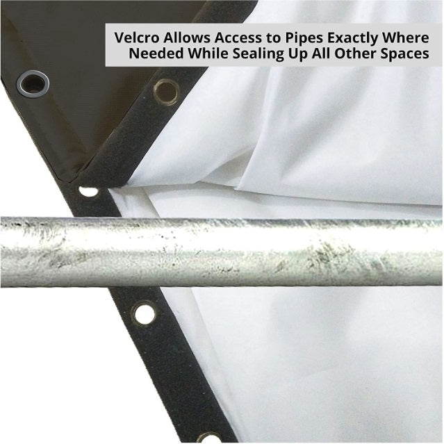 17 in. x 20 in. Black Outdoor Freeze Protection Insulated Cover Faucet Cover Pipe Cover Water Pipe Frost Cover