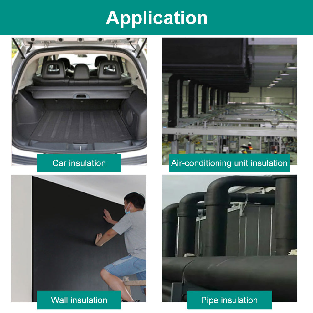Self-Adhesive Heat Sound Deadening Insulation Self-Extinguishing from Fire Waterproof And Anti-Corrosion