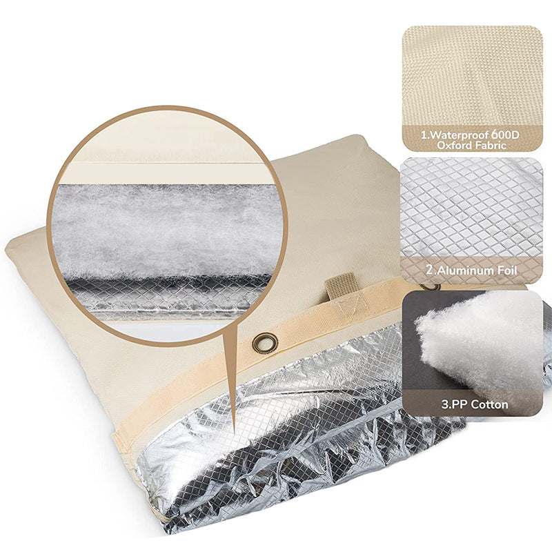 White Outdoor Freeze Protection Insulated Cover Faucet Cover Pipe Cover Water Pipe Frost Cover