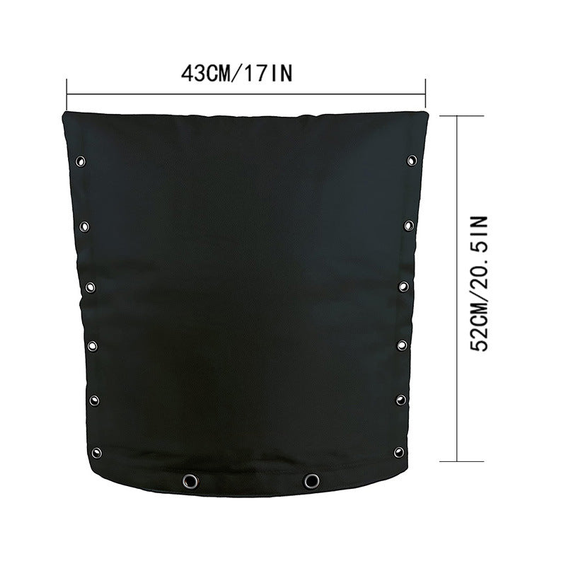 17 in. x 20 in. Black Outdoor Freeze Protection Insulated Cover Faucet Cover Pipe Cover Water Pipe Frost Cover