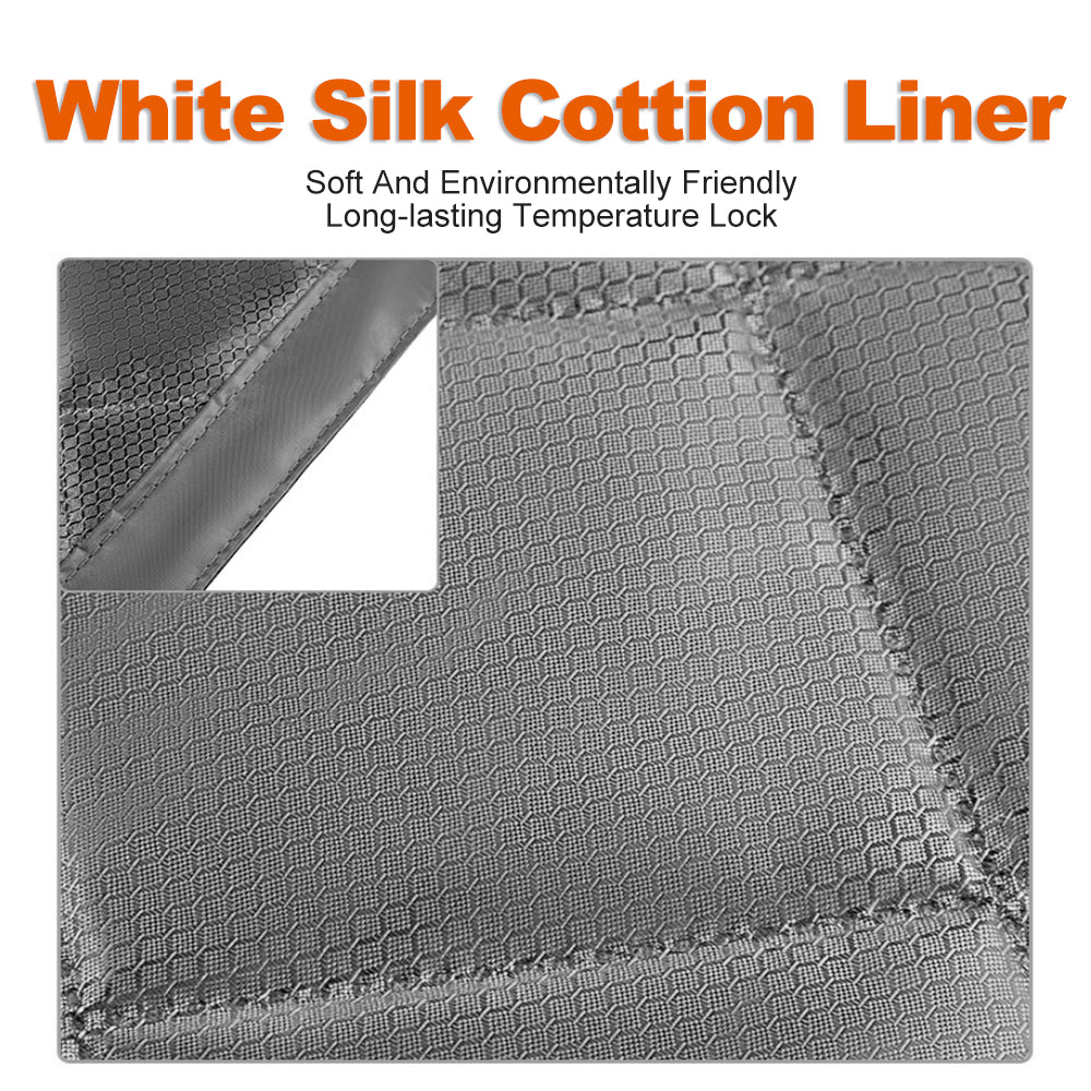 Gray Thermal Insulated Vinyl Magnetic Door Curtain Screen Door Waterproof