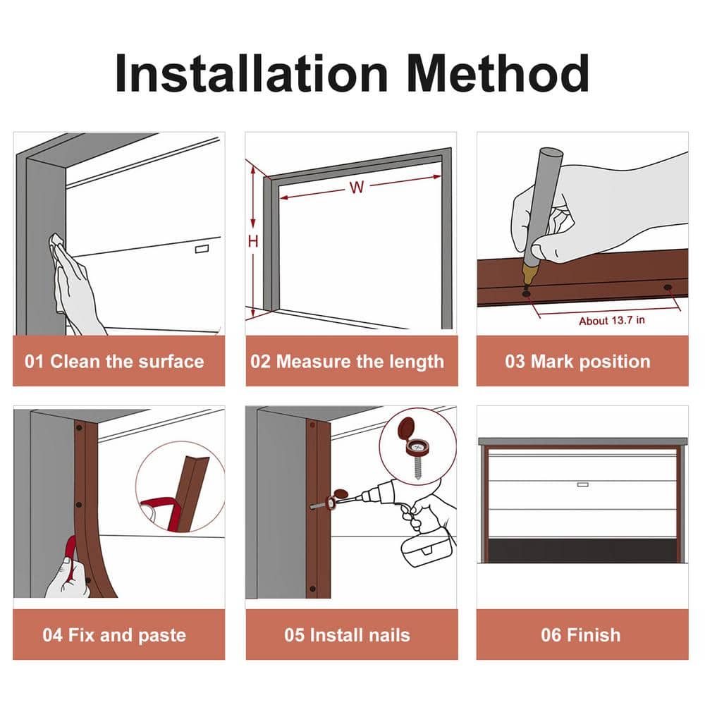 34 ft. Garage Door Top and Side Seal Strip